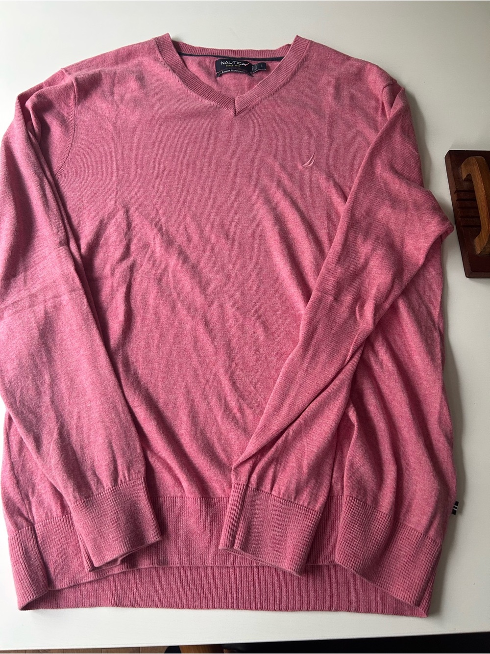 Nautica Men's Rose V-Neck Sweater